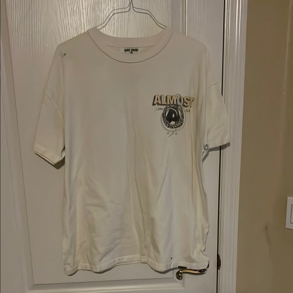 Almost someday white tee